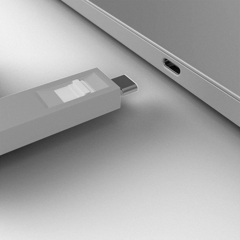 LINDY USB Type C Port Blocker Key, White - Pack