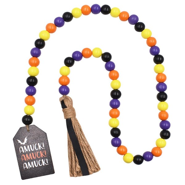 FELTECHELECTR Wooden Beaded Garland Beaded Hanging Ornament Blood Bag Drink