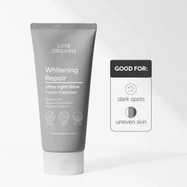 Luxe Organix Whitening Repair Ultra Light Glow Foam Cleanser 150g