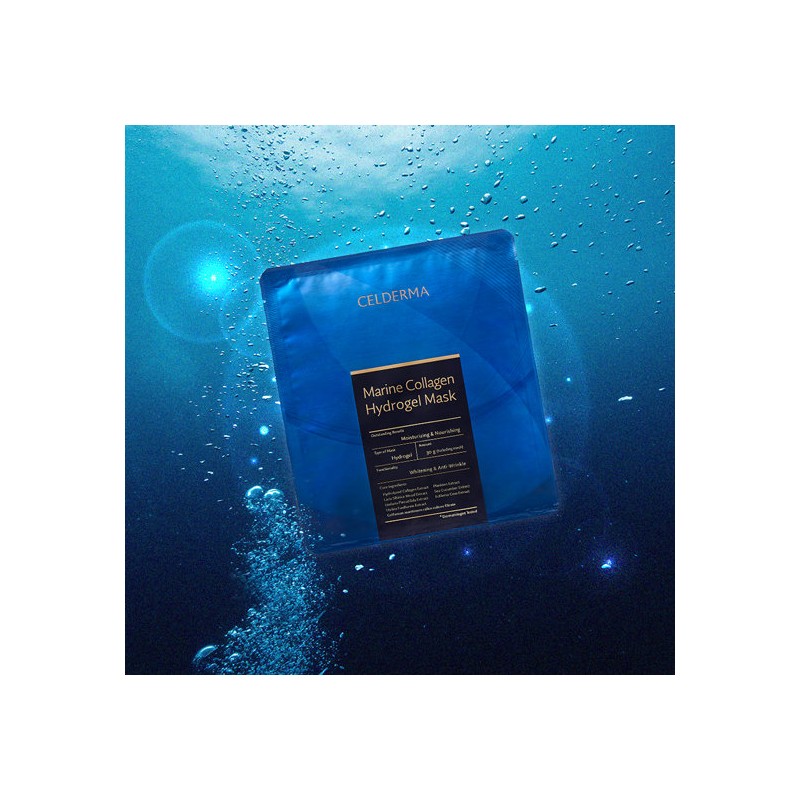 Celderma Marine Collagen Hydrogel Mask (Pack of 3) / 셀더마