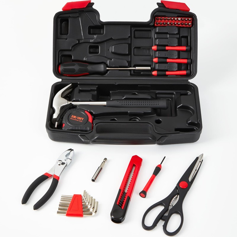 39 Piece Tool Set General Household Hand Kit With Storage