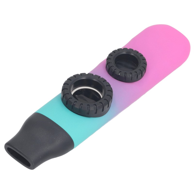 Kazoo Instrument Double Flute Hole Adjustable Tone with Diaphragm Replacement