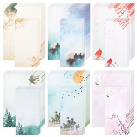 Mr. Pen Papel de escritura de papelería con sobres para escribir cartas, papel de escritura de 30 cartas+18, lindo juego de papelería