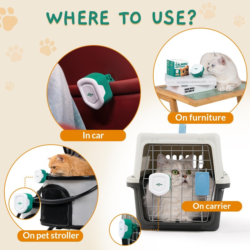 Pawith Cat Calming Gel Diffuser for Travel – Pheromone Diffuser