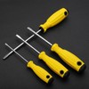 sourcing map 2pcs SL6 Flat Head Screwdriver 9.4" Magnetic Slotted