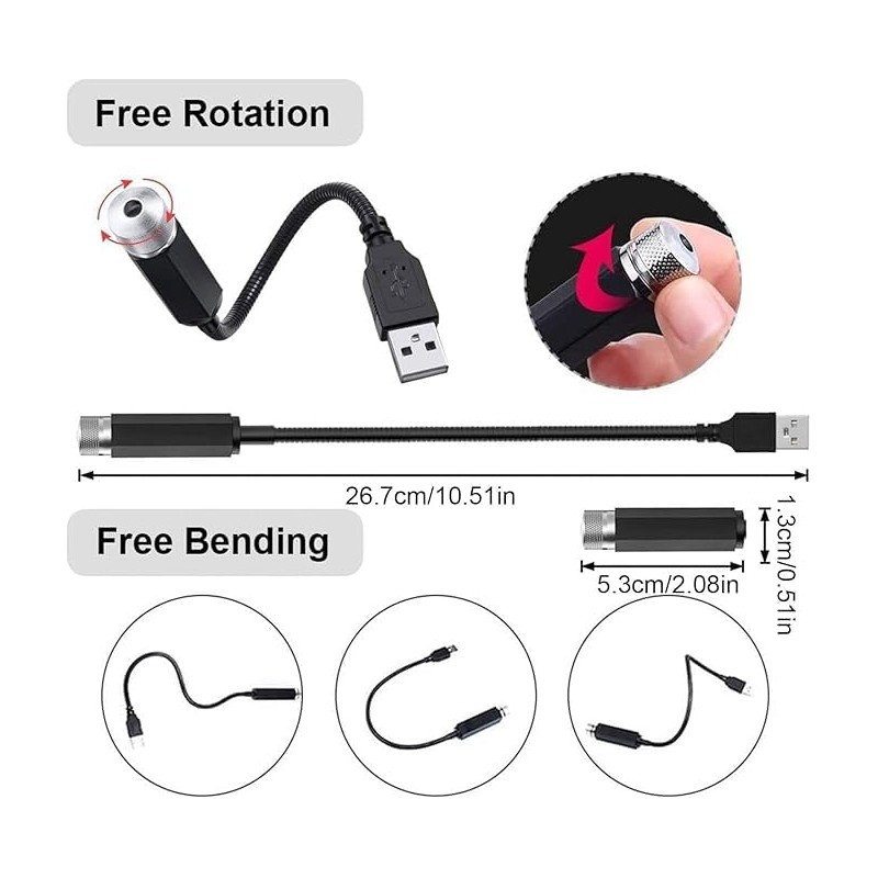 Car Ceiling Starlight, LED Car Ceiling Starlight, USB Mini Car