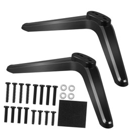 ULTECHNOVO 2Pcs Tv Mount Stand Brackets for Tvs Plastic Tabletop Holder with Non Slip Base Pad Versatile Design for Space Saving and Multiple Surfaces Includes Screws