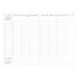 MARK'S 2024/2025 Pocket Diary B6 Vertical, Colours, Orange: From October 2024 to December 2025