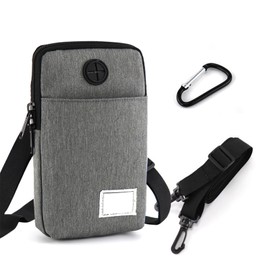 Smartphone Bag, Multi-functional, Waterproof, Moisture-proof, Durable, Wear-resistant, Easy to Carry, Travel, Outdoors, Business Trips, Strap and Hook Included