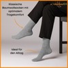 12 Pairs Men's Black Business Socks Cotton Men's Socks, 4