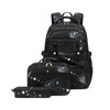 Mildame Galaxy Backpack for Boys with Lunch Box Set, 3Pcs
