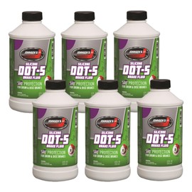 Johnsen's 7012-6-6PK Silicone DOT-5 Brake Fluid - 12 oz., (Pack of 6)