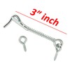 Wideskall Zinc Plated Wire Gate Hook and Eye Latch with