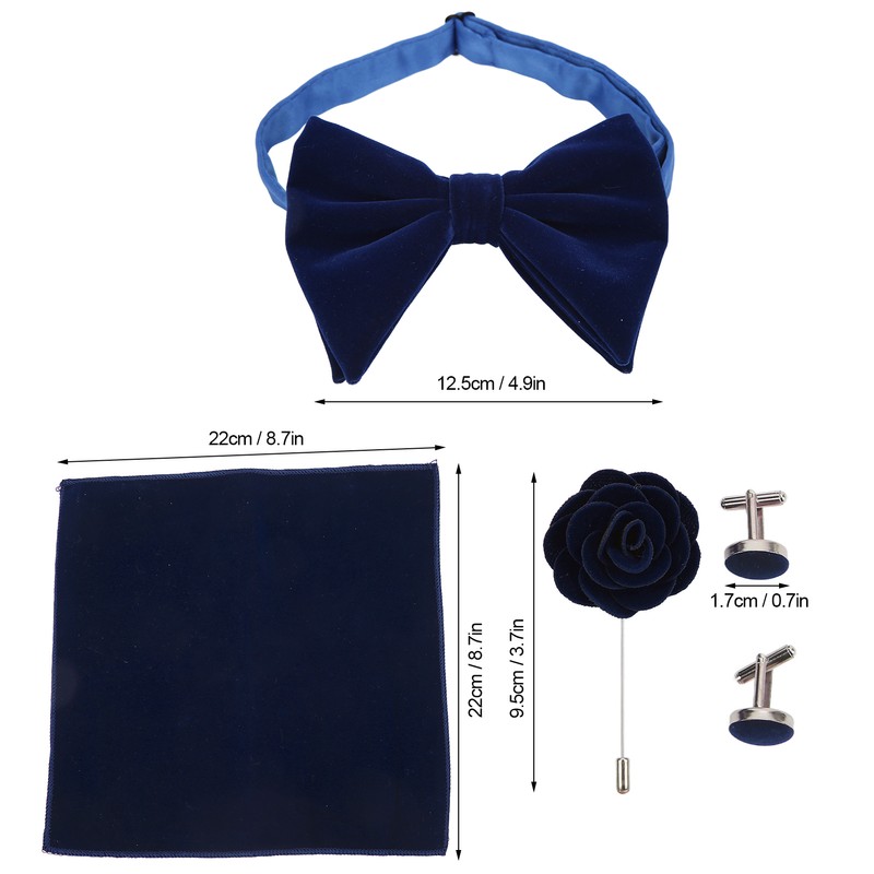 5pcs Tie Bow Set Easy Handle Classic Elegant Men's Tie