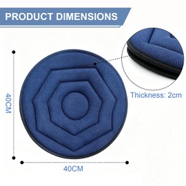 SKJJM Swivel Car Seat Cushion, 360° Rotating Universal Car Swivel Seats Mobility Aid, Easy Turning Portable Non Slip Elderly Disabled Mobility Aid for Car, Home, Work, Vehicle, Office, Wheelchair