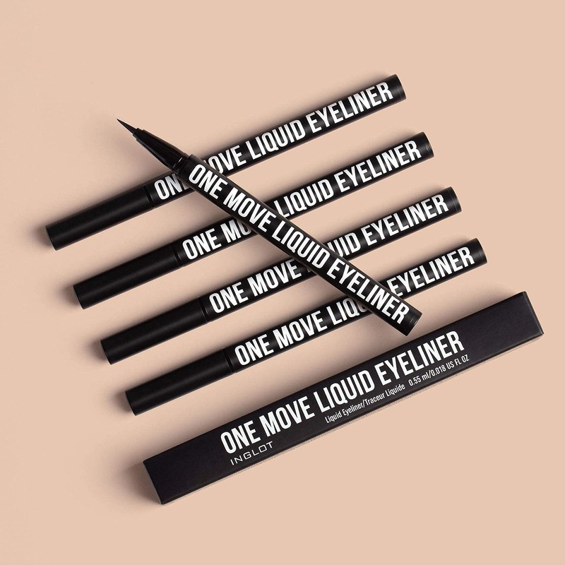 Inglot, One Move Liquid Eyeliner, Waterproof Formula, Extremely Durable, Delicate