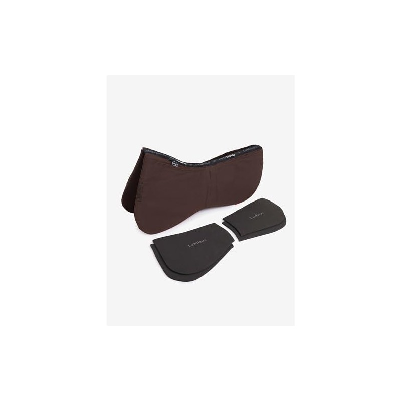 LeMieux ProSorb Plain 2 Pocket Half Pad - Brown Medium