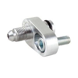 Vacuum Port to -3AN/-4AN Billet Adapter, Bosch MAP Sensor Compatible, O-Ring Seal (-4AN)