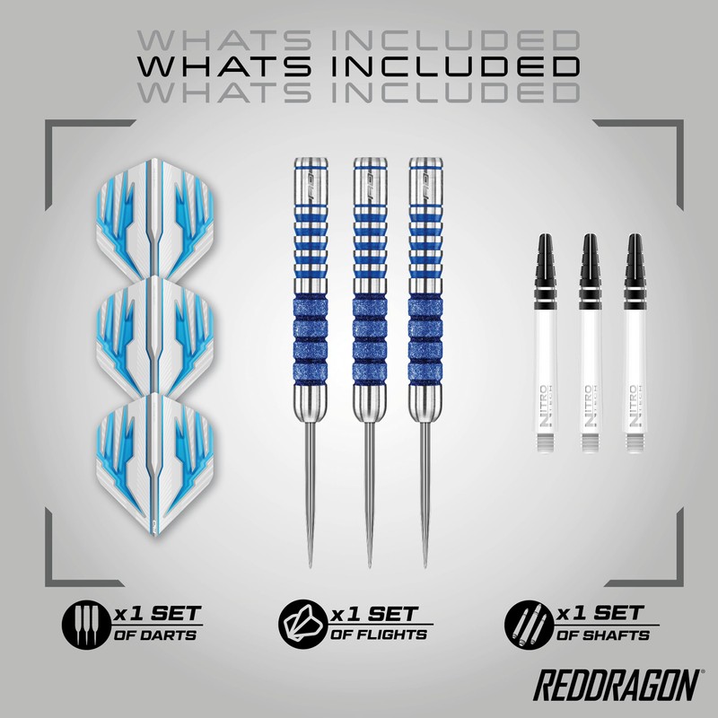 RED DRAGON Colin Lloyd Diamond 22g Tungsten Darts Set with