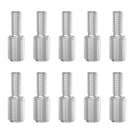 GUEEYUAW Pack of 10 M5 x 10 mm to M8 x 10 mm Double End Threaded Bolts, 304 Stainless Steel V2A Thread Reducer Adapter (Total Length 20 mm)