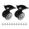 Tyenaza 1 Pair Luggage Suitcase Wheels, Swivel Castors, Suitcase Wheels