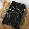 Walmsco Tablecloth Black White Marble Decor For Dining Room Kitchen