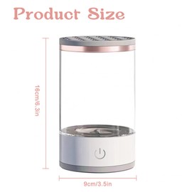 GothicBride Elektrischer Make Up Pinselreiniger Trockner, Make Up Pinselreiniger USB Wiederaufladbare Automatische Tiefenkosmetik Reinigungsgerät Make Up Pinselwerkzeug für Make-up-Pinsel aller Größen