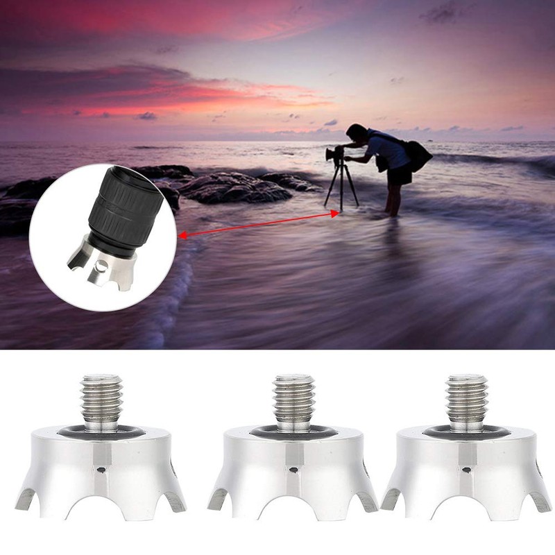 Mavis Laven Tripod Spikes, 3 Pcs Stainless Steel 3/8 Inch