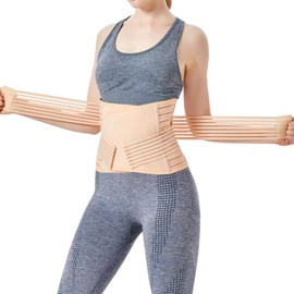 InnoBeta Postpartum Belt for Women, Postpartum Belt for Women, Abdominal Belt Postpartum Caesarean Section, Pregnancy, Abdominal Belt with Back Support for Women (Skin Colour M)