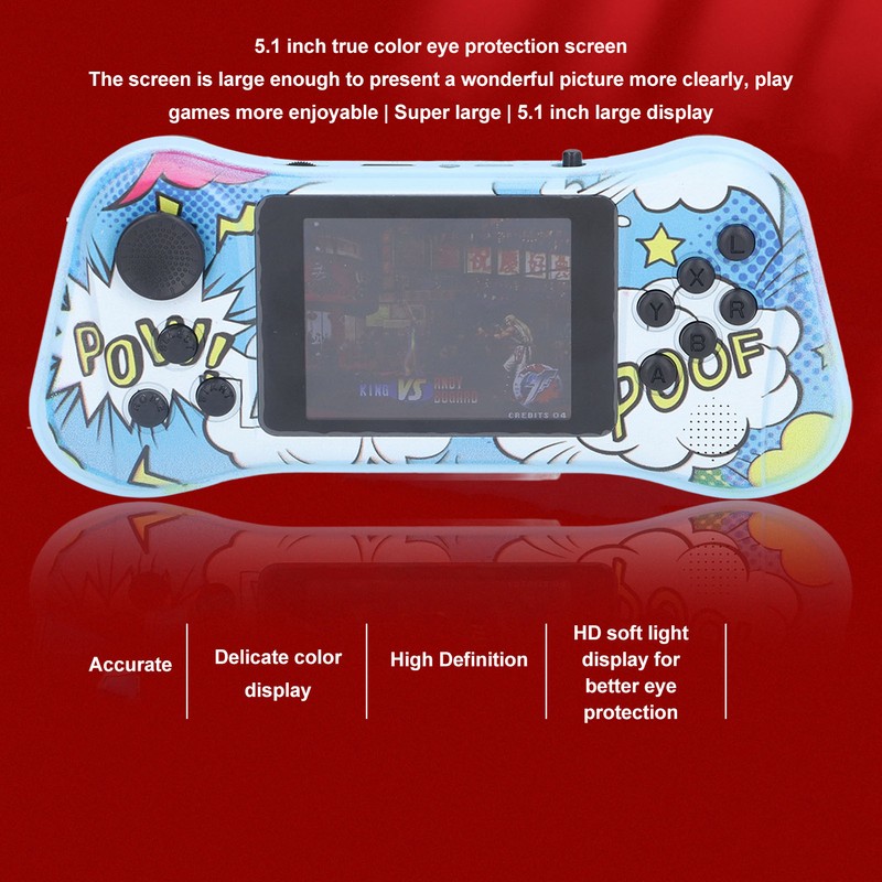 Handheld Game Console 5.1 Inch Retro Camouflage Portable Dual Joystick