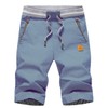 ZOXOZ Men's Summer Leisure Chino Stretch Cotton Shorts with Pockets,