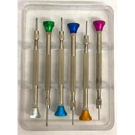 Unbranded WATCHMAKERS / JEWELLERS / OPTIC SCREWDRIVER SET OF 6HIGH QUALITY WITH REVERSIBLE