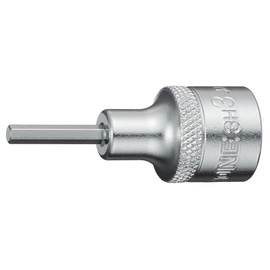 Tone Hexagon Socket 3H-03 Drive Angle 0.3 inch (9.5 mm) (3/8 mm), Double Side Width 0.1 inch (3 mm)
