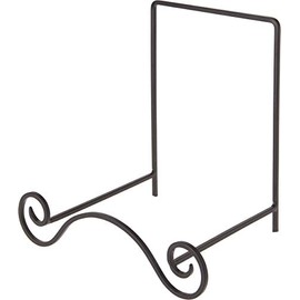 Bard's Wrought Iron Bowl or Deep Platter Stand, 9.25" H x 10" W x 7" D