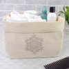 Large 'Delicate Snowflake' Canvas Organiser/Storage Bag (OR00032916)