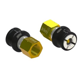 JINKEY Upgrade Locking Air Chuck, 1/4 Inch FNPT Male Lock On Heavy Duty Hands Quick Connect for Tires Inflator Compressor