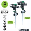 Melnor 65176AMZ Pulsating Sprinkler Dual Pack with Metal Spike