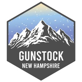 Gunstock New Hampshire Ski Adventures Souvenir 4 Inch Vinyl Decal Sticker