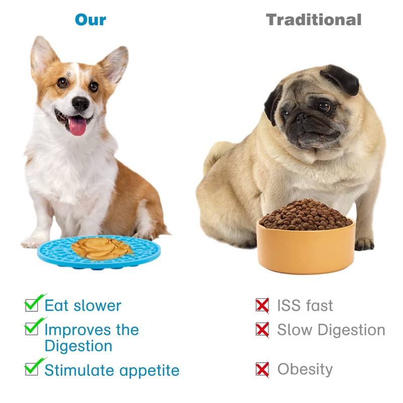 MooonGem Dog Lick Pad, Pet Bathing Grooming Distraction Wall Mounted
