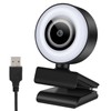 HD Webcam 1080P Computer Web Camera with Light and Built-in