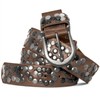 Caspar GU223 Women's Vintage Rivet Belt - Antique Copper, size:
