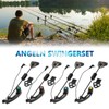 Lixada 4pcs LED Fishing Swingers Set Fish Bite Indicator Illuminator