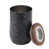 Coffee Bean Canister Airtight Stainless Steel Visible 800ml with Spoon