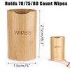 Kokone Bamboo Wipes Dispenser Compatible for Clorox Lysol, Farmhouse Wipes