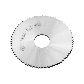 Utoolmart Circular Saw Blade 63mm x 16mm x 2mm High Speed Steel Slotted Saw 72 Teeth for Cutting Slotted Steel Copper Metal Plastic Wood
