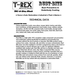 Speedokote Paint over Rust with Underbody Gloss Black Paint, Quart, TRC-15-Q, RUST-BITE