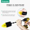 Prozwee 2PACK Tile Corner Drill Brush,Upgraded Powerful Scrubber Brush Made