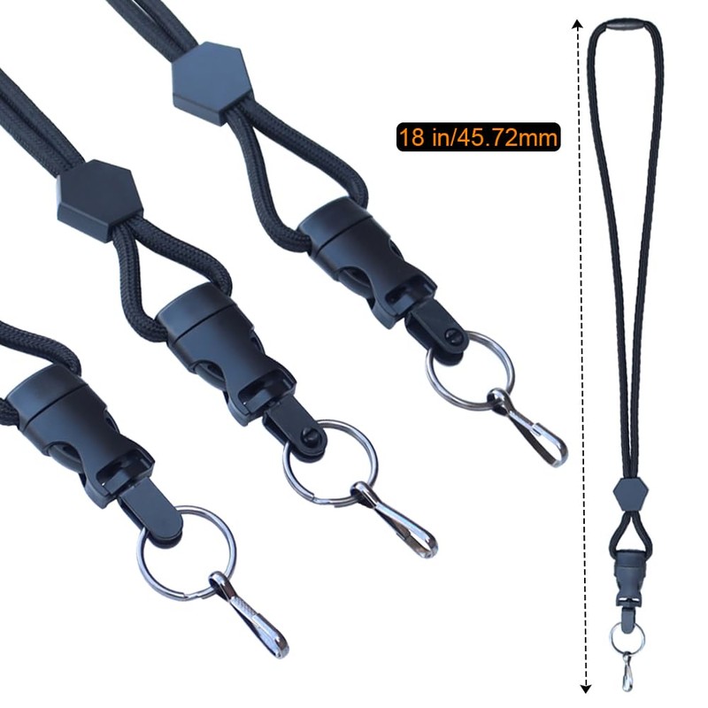 2 Pack-Heavy Duty Breakaway Lanyards for ID Badges and Keys-Badge