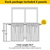 WelvetBLK Black Cafe Curtains 24 Inch Length Tier 2 Panels