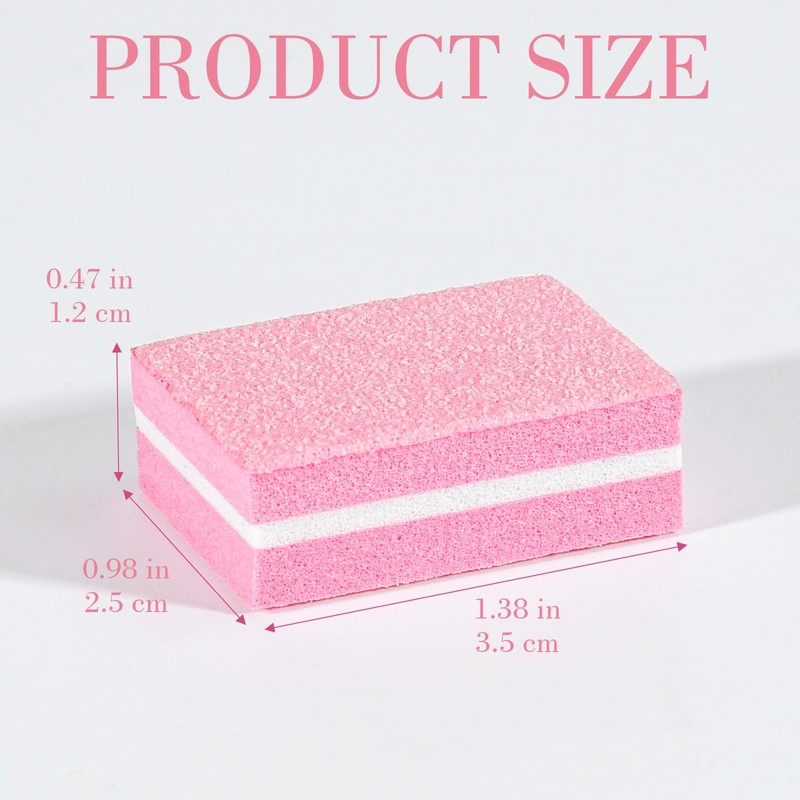 Nail Buffer, 50 Pieces 100/180 Grit Mini Buffer Block Nail